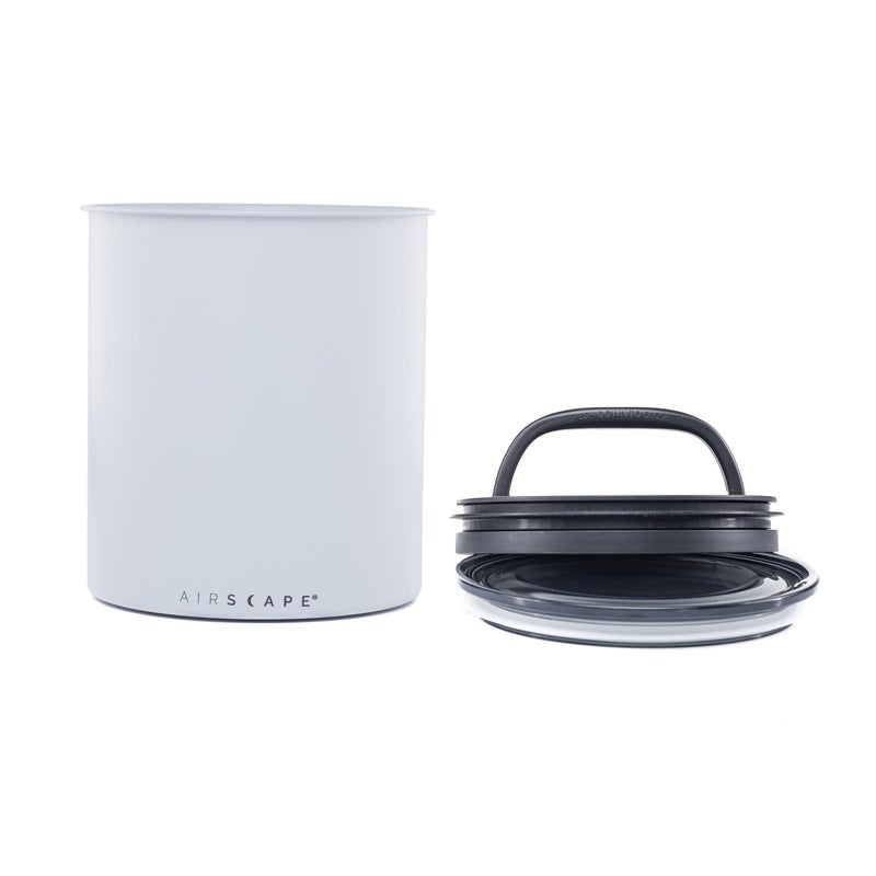 AirScape Planetary Design Kilo Coffee Storage Canister - US Patented Inner Plunger Lid Removes Excess Oxygen - Don't Buy airtight, Buy AIR-Less - Holds 2.2 lbs Coffee Beans - (Matte Gray) - Image 2